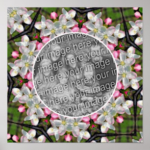 Pretty Spring Blossoms Frame Create Your Own Photo Poster