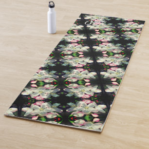Pretty Spring Flower Blossoms Personalized  Yoga Mat