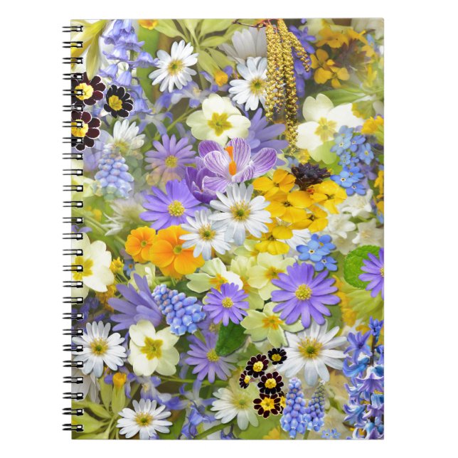 Pretty Spring Flowers Notebook (Front)
