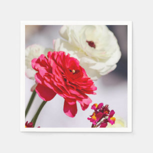 Pretty Spring Peonies Napkin