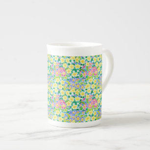 Pretty Spring Primroses Bone China Coffee Mug, Mug