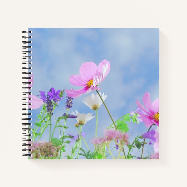 Pretty Spring Wild Flowers Notebook (Front)