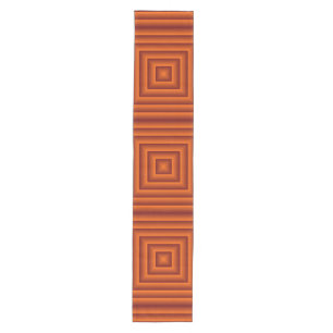 Pretty Squares red orange + your idea Medium Table Runner
