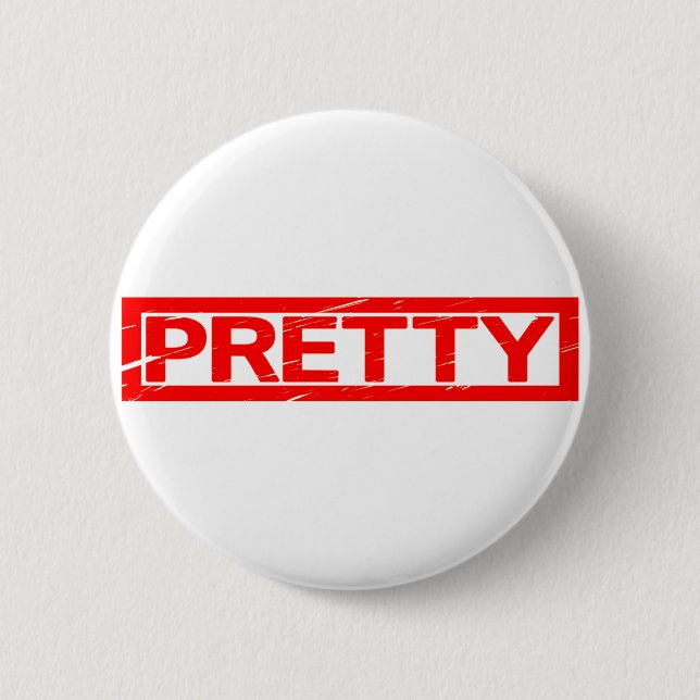 Pretty Stamp 2 Inch Round Button (Front)