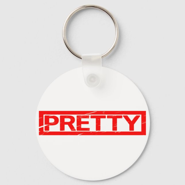 Pretty Stamp Keychain (Front)