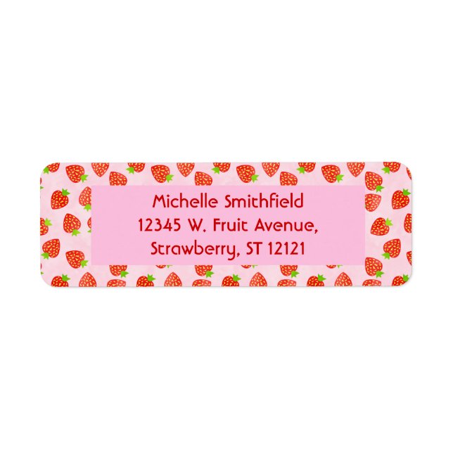Pretty Strawberry Cream Pattern Personalized (Front)
