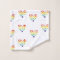 Pretty Striped Rainbow and Heart Pattern Bathroom