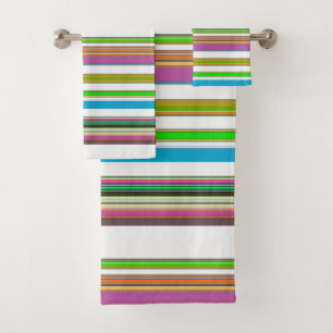 PRETTY STRIPES BATH TOWEL SET