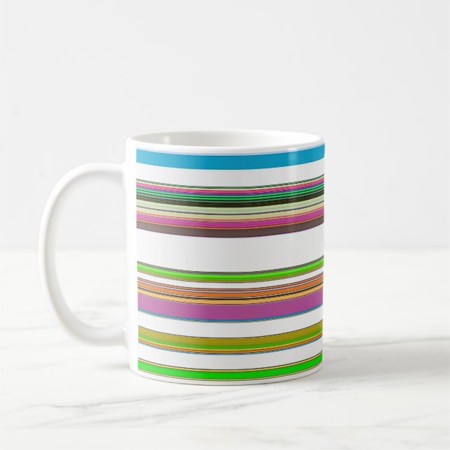 PRETTY STRIPES COFFEE MUG (Left)