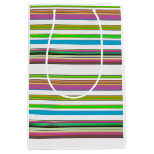 PRETTY STRIPES MEDIUM GIFT BAG