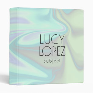 Pretty stylish modern elegant chick holographic binder