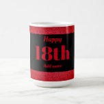 Pretty stylish personalised birthday mug gift 18th<br><div class="desc">Pretty stylish personalised birthday mug gift</div>