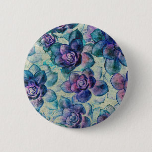 Pretty #Succulent Plants 2 Inch Round Button