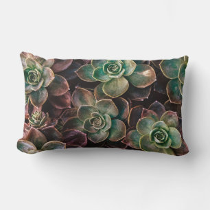 Pretty #Succulent Plants Lumbar Pillow