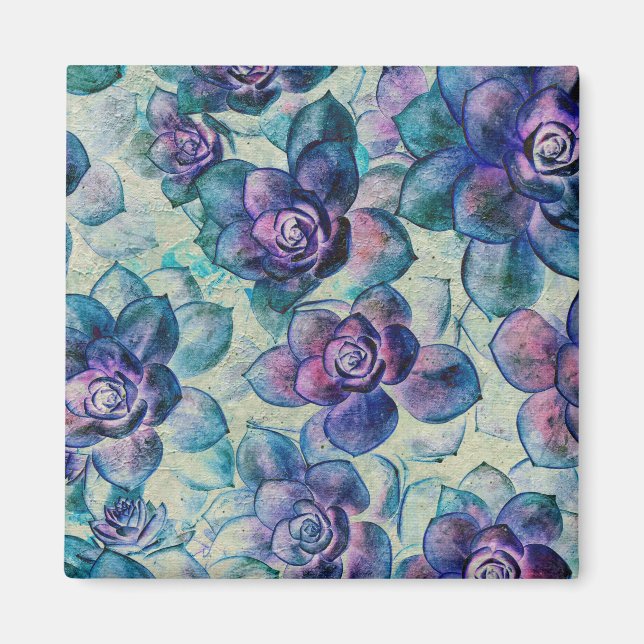 Pretty #Succulent Plants Magnet (Front)