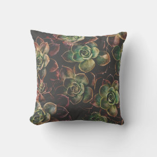 Pretty #Succulent Plants Throw Pillow