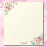 Pretty Summer Flowers Notepad YOUR TEXT<br><div class="desc">Pretty Summer Blossoms Notepad YOUR TEXT or Name</div>