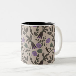 Pretty Summer Pattern Two-Tone Coffee Mug