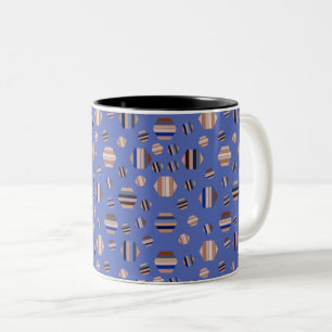 Pretty Summer Pattern Two-Tone Coffee Mug