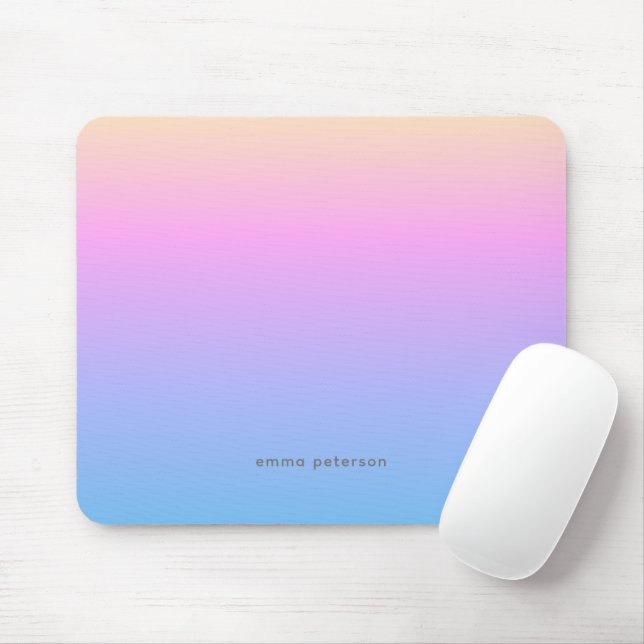 Pretty Summer Sunset Vibe Gradient Mouse Pad (With Mouse)