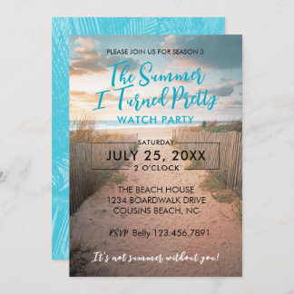 Pretty Summer Watch Party Invitation