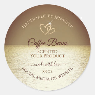 Pretty Sun over the Ocean Design Product Labels