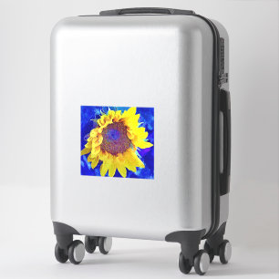 Pretty Sunflower Art Large Sticker