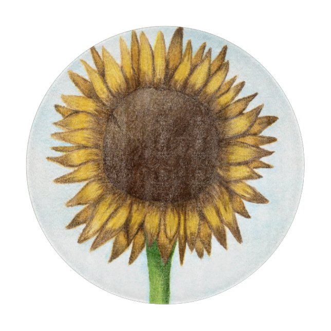 Pretty Sunflower Cutting Board (Front)