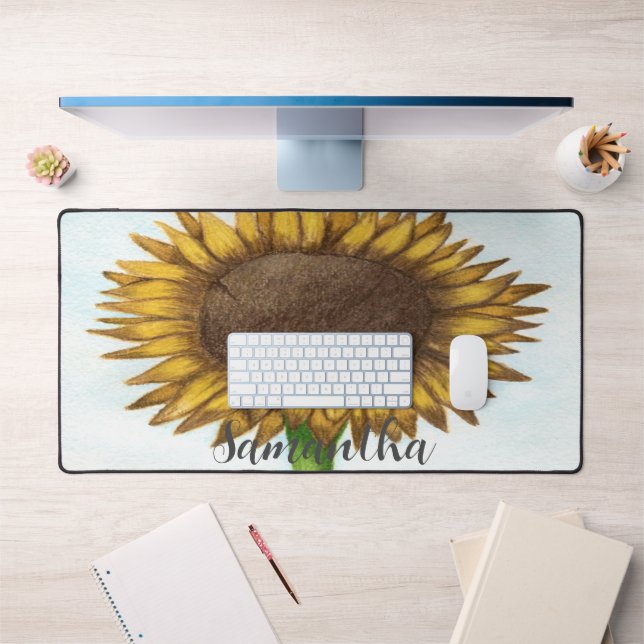 Pretty Sunflower Desk Mat (Office 1)