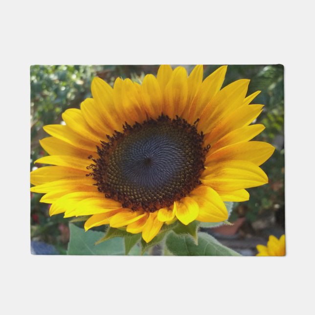 Pretty Sunflower Doormat (Front)