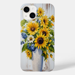 Pretty Sunflower Flower Arrangement Floral Case-Mate iPhone 14 Case