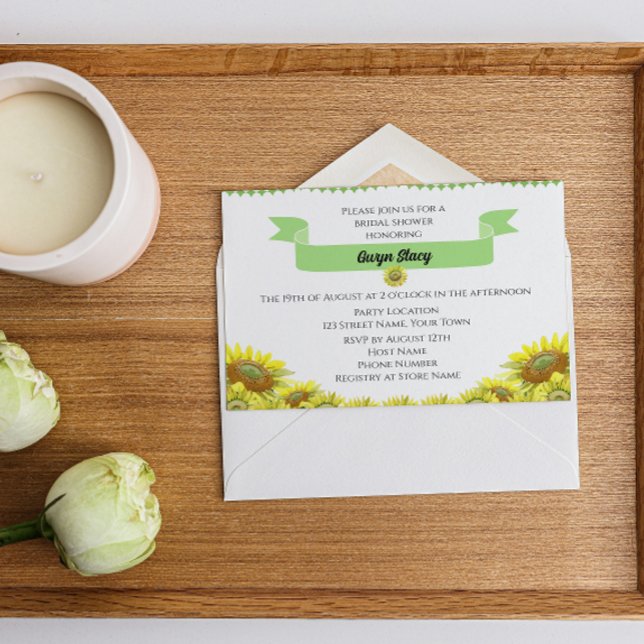Pretty Sunflower Invitation (Creator Uploaded)