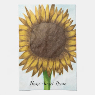 Pretty Sunflower Kitchen Towel