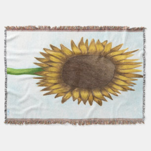 Pretty Sunflower Throw Blanket