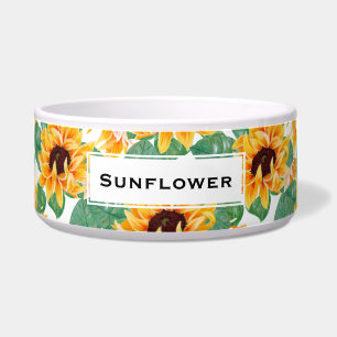 Pretty Sunflowers Yellow & Green Pattern