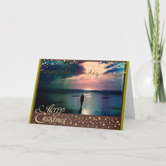 Pretty Sunset Holiday Greeting Card
