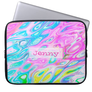 Pretty Swirls of Colour Laptop Sleeve
