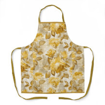 Pretty Taupe Gold Rose Floral