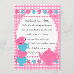 Pretty Tea Party Invitation