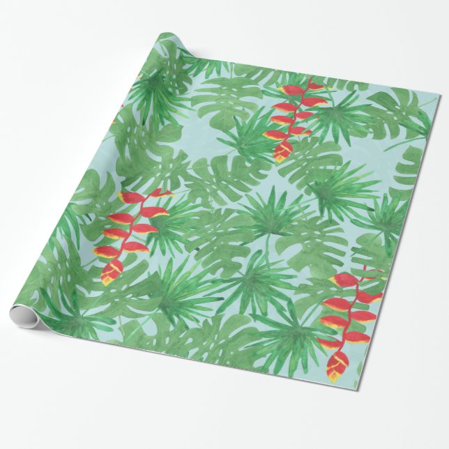 Pretty Tea Wrapping Paper (Unrolled)