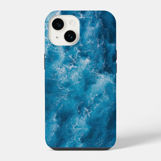 Pretty Teal Blue Aqua Turquoise Geode Pattern Case (Back)