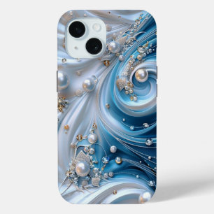 Pretty Teal Blue Aqua Turquoise Geode Rock Case-Ma iPhone 15 Case