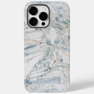 Pretty Teal Blue white Turquoise Geode Pattern  iPhone 14 Pro Max Case