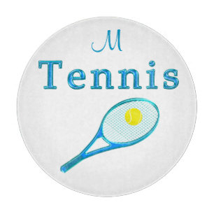 Pretty TENNIS Monogrammed Cutting Boards