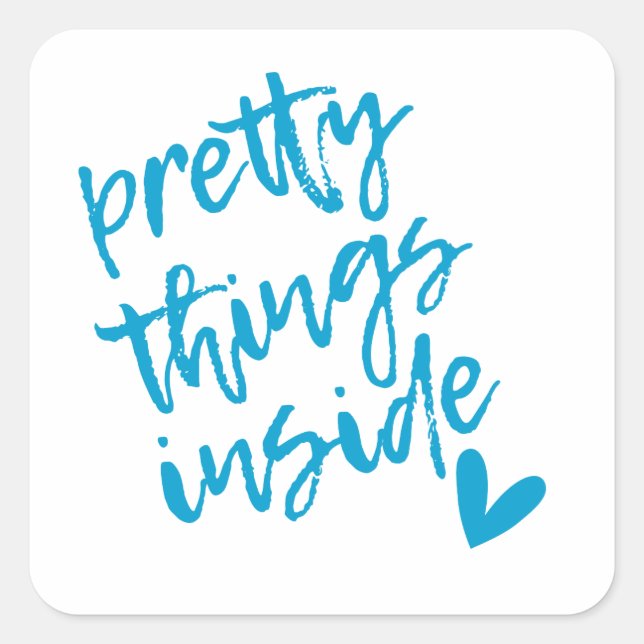 Pretty Things Inside, Small Business Packaging Tag (Front)