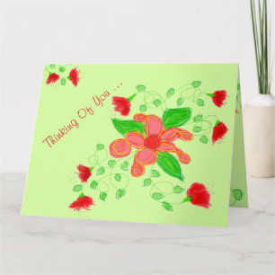 Pretty Thinking Of You Note Card
