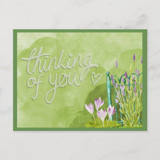 Pretty Thinking of You Postcard