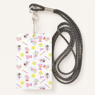 Pretty Tooth Fairy Magic Wand White Teeth Badge