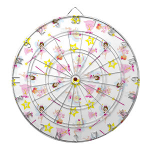 Pretty Tooth Fairy Magic Wand White Teeth Dartboard