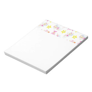 Pretty Tooth Fairy Magic Wand White Teeth Yellow Notepad